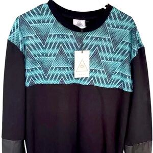 NWT  Limited Design New TXNMY  x Taxonomy - Black Pullover Sweater Sz M